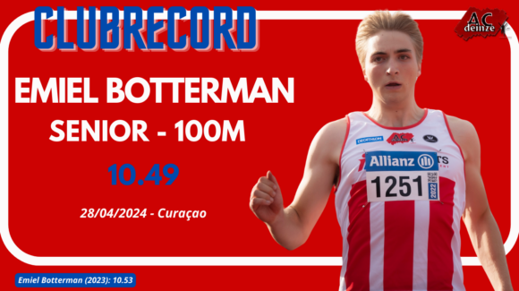 CLUBRECORD EMIEL BOTTERMAN 100m
